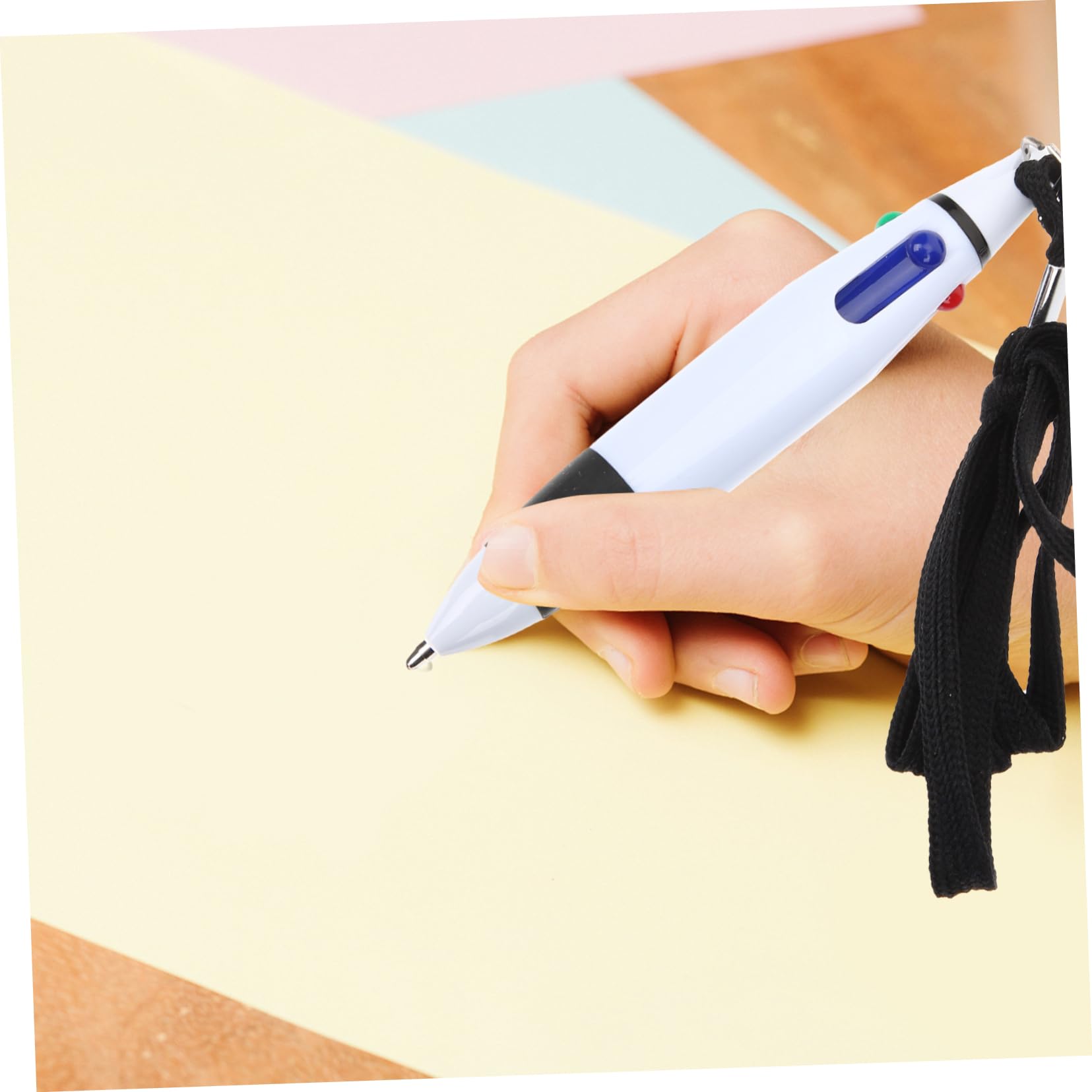 Tofficu 4 Ensembles Stylo À Bille Stylos Noirs Pointe Fine Accessoires s Effaçables Multi Rétractable À Bille Rouges Décor À Lanière Black Liquide 10 Pièces * 4
