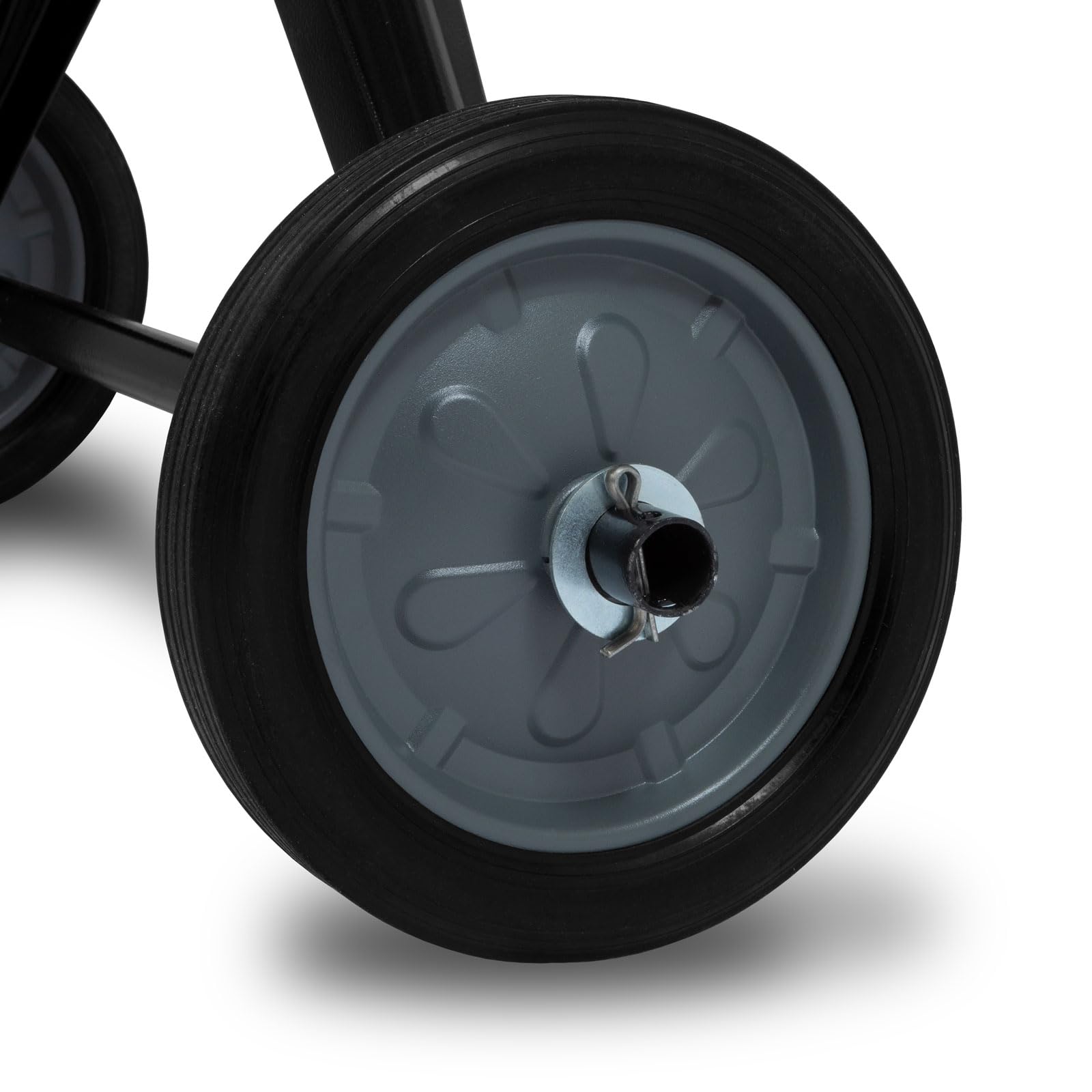 EBERTH 140L Bétonnière essence mobile, moteur essence 6,5 CV, 4 temps, châssis, tambour et couronne dentée en acier, volant blocable, large repose-pieds, bétonnière professionnelle, tambour pivotant