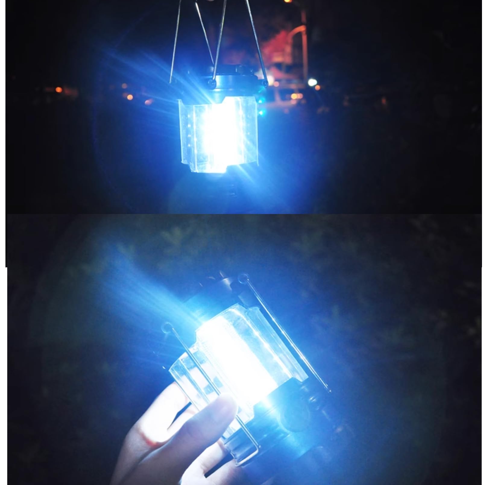 QANYEGN 12pcs LED Camping Lanterns, Portable Outdoor Light Tent Lamp with Hand Grip for Outdoor Camping Survival