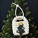Christmas Tree Crochet Mini Bag Handmade Knit Earbud Pouch for Holiday Festival Gift Christmas Tree Headphone Cable Storage Case Xmas Stocking Stuffer Accessory Xmas Tree Decor Supplies