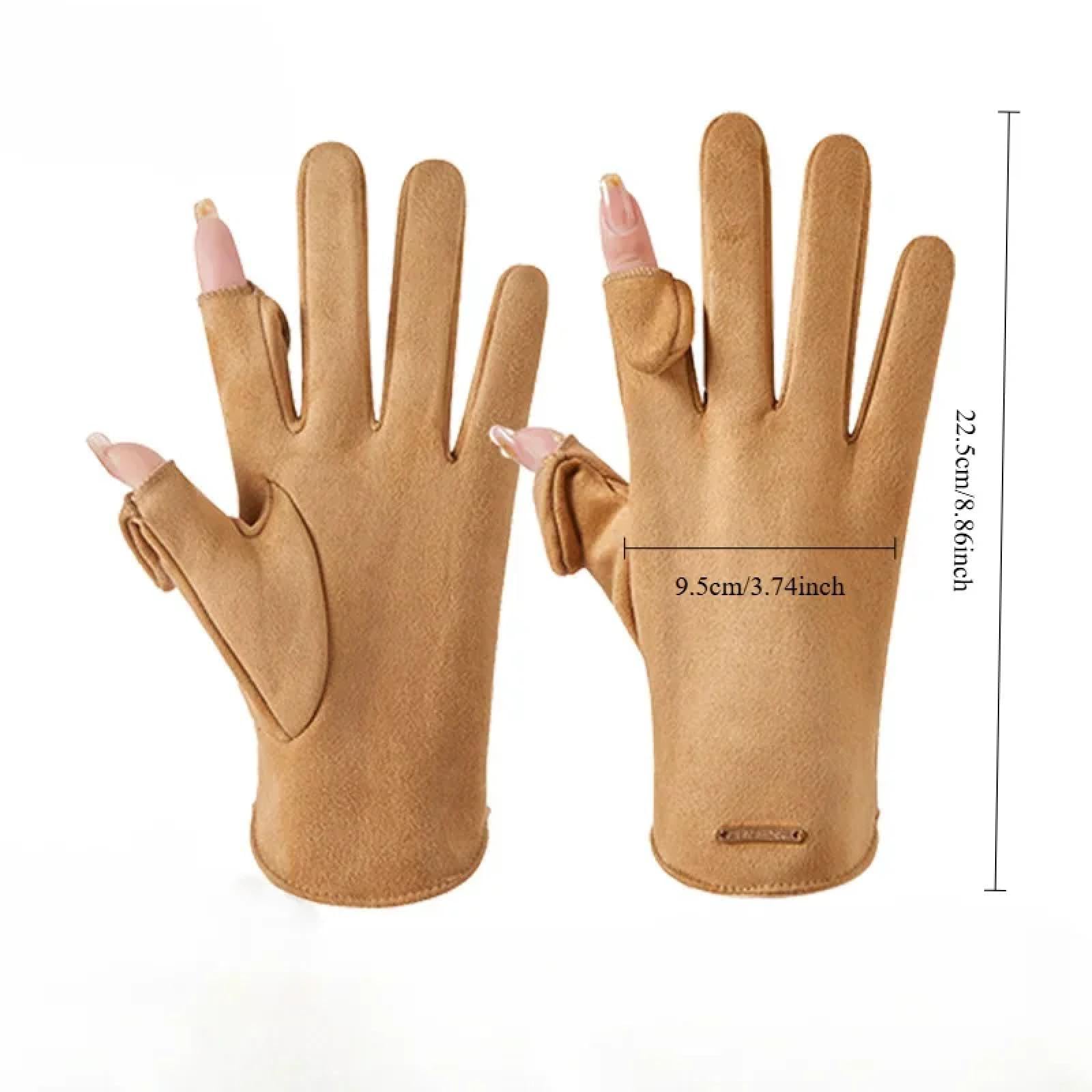 SiVaji Guantes Invierno Hombre Mujere Gloves Guantes Cálidos para Mujer Guantes De Ciclismo Al Aire Libre Driving Anti Cold Touch