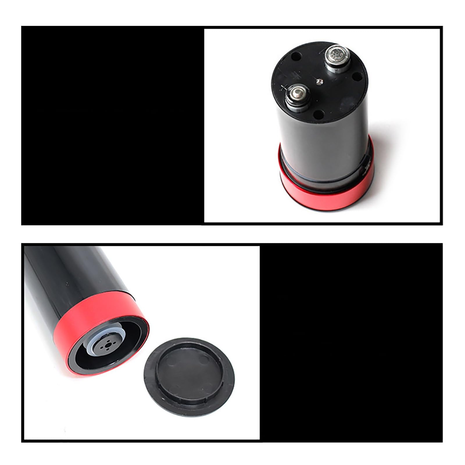 Tapones de Vino de Metal Tapón eléctrico de Vino al vacío Acero Inoxidable, Sello for Botella Blanco UVA para Uso Diario(Rouge)