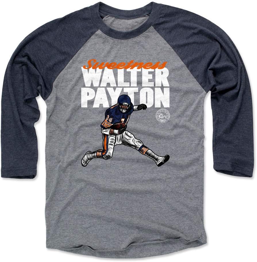 500 LEVEL Walter Payton 3/4 Sleeve Raglan T-Shirt - Walter Payton Hurdle