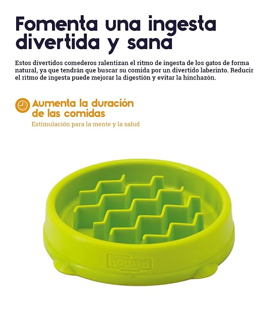 Foto 2 de 6 de Petstages Kitty Slow Feeder - Comedero para Ingesta Lenta para Gatos - Verde