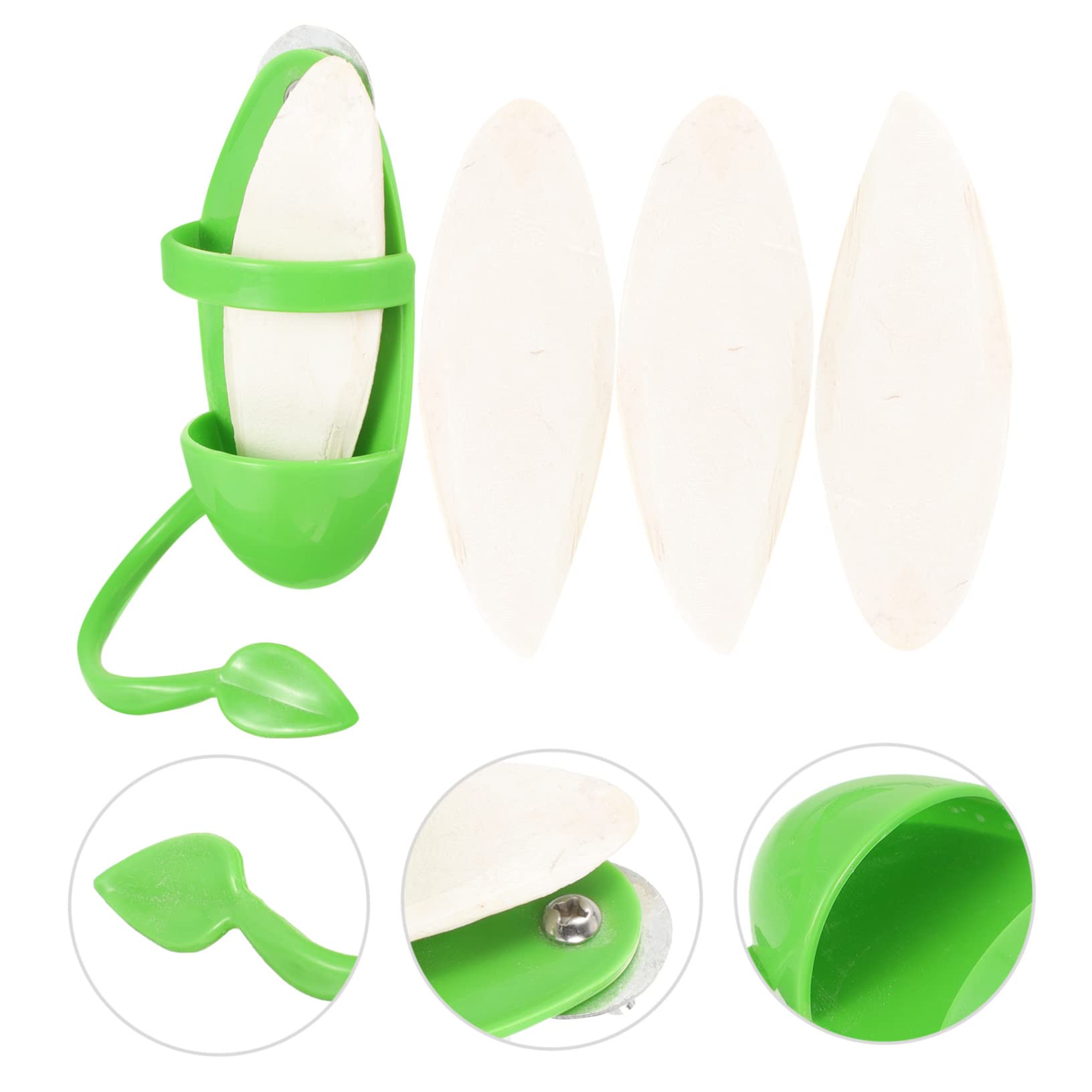Mipcase 5ensembles Mangeoire Suspendue pour Oiseaux avec Support De Seiche Accessoire Pratique pour Perroquets Perruches Et Autres Oiseaux pour Fruits Et Légumes