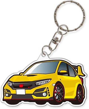 Amazon Carkleid アクリルキーホルダー ホンダ シビック タイプr デフォルメ カーデザイン 車 車体 車キーホルダー 車種 キーホルダー E キーケース キーホルダー 車 バイク