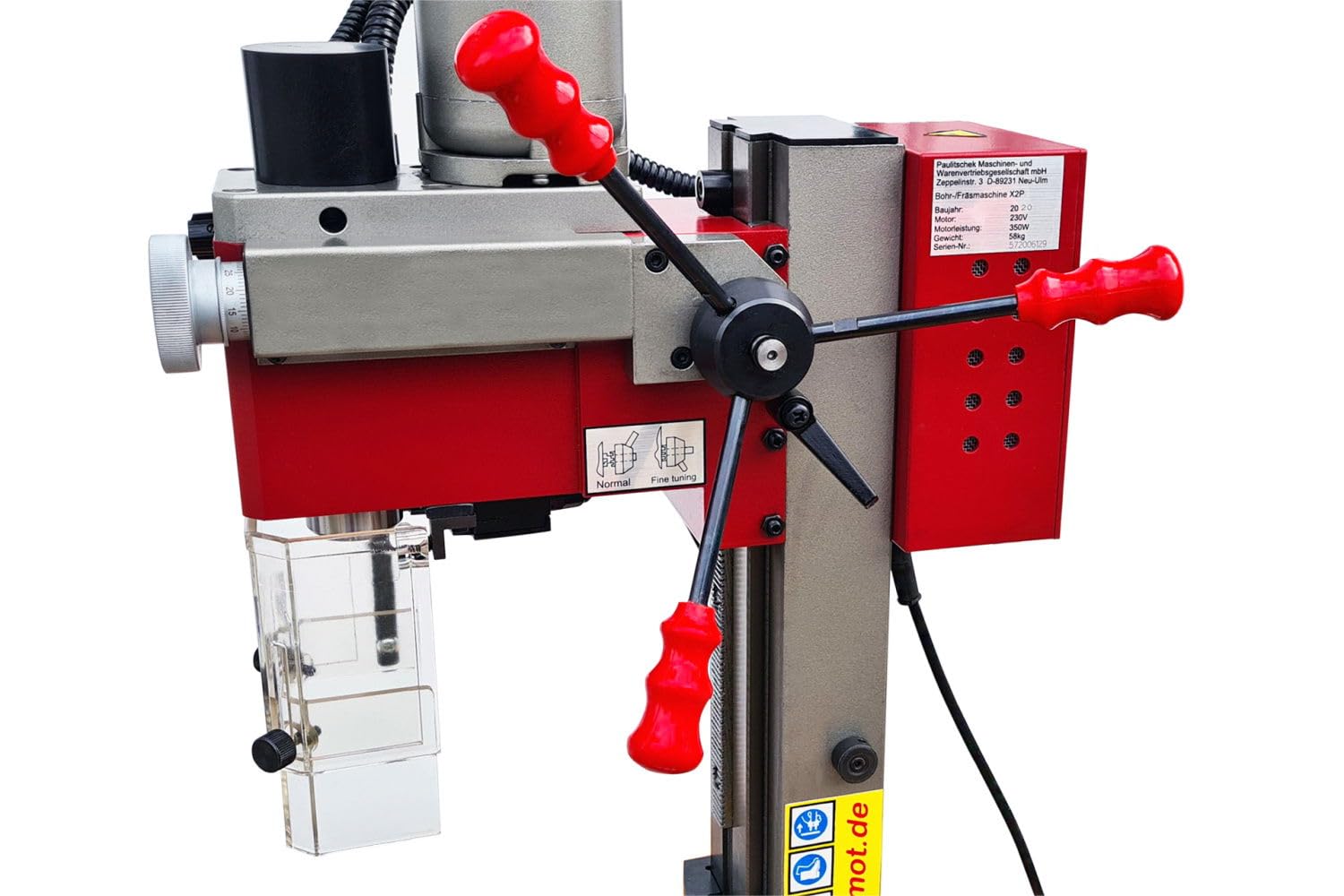 PAULIMOT Bohr-/Fräsmaschine SIEG X2P mit 230 Volt Motor