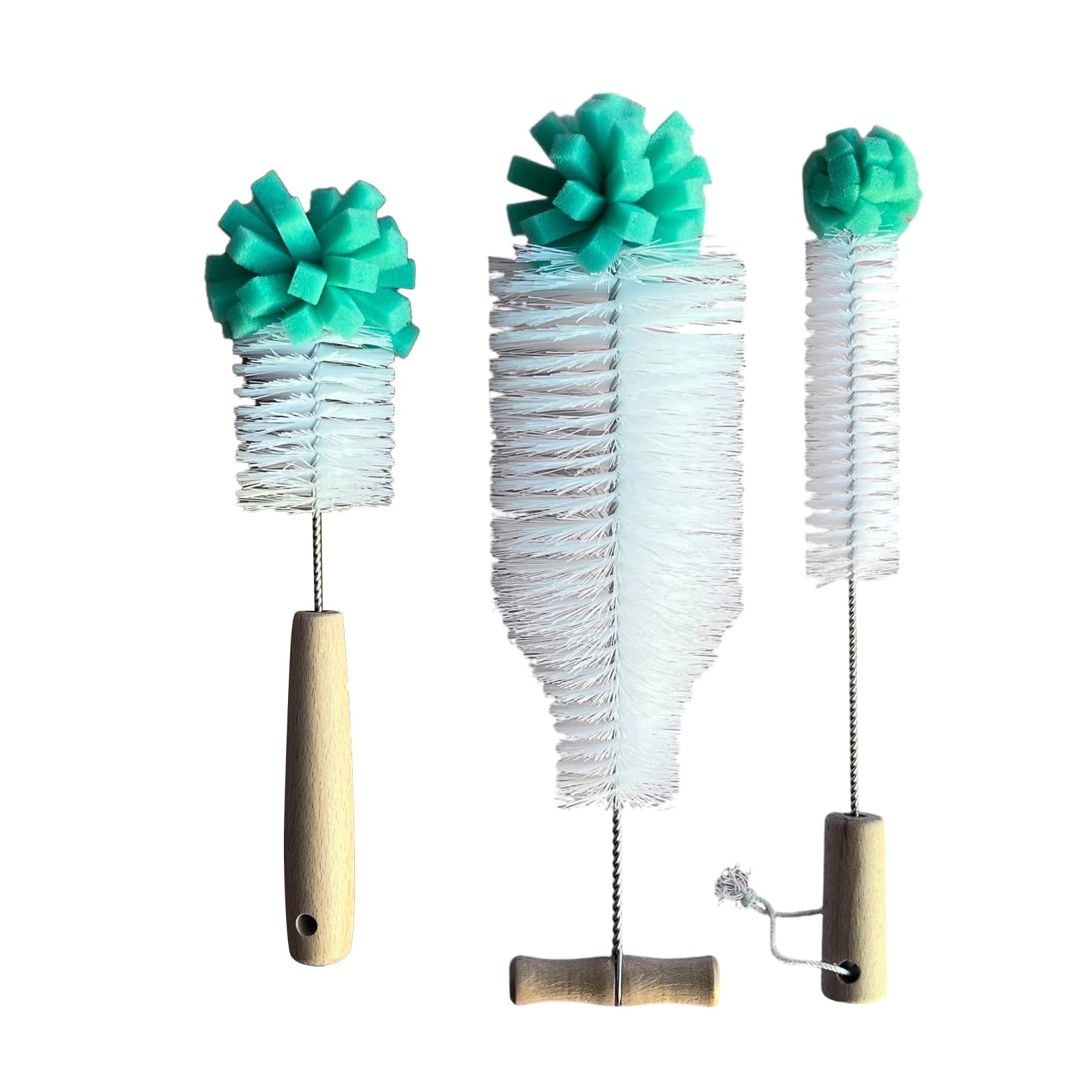 Tsophreniq Stainless Steel Bottles Brush for Wine Bottles and Cups with Ergonomic Handle and Sturdy Construction Nonslip Grip Brush