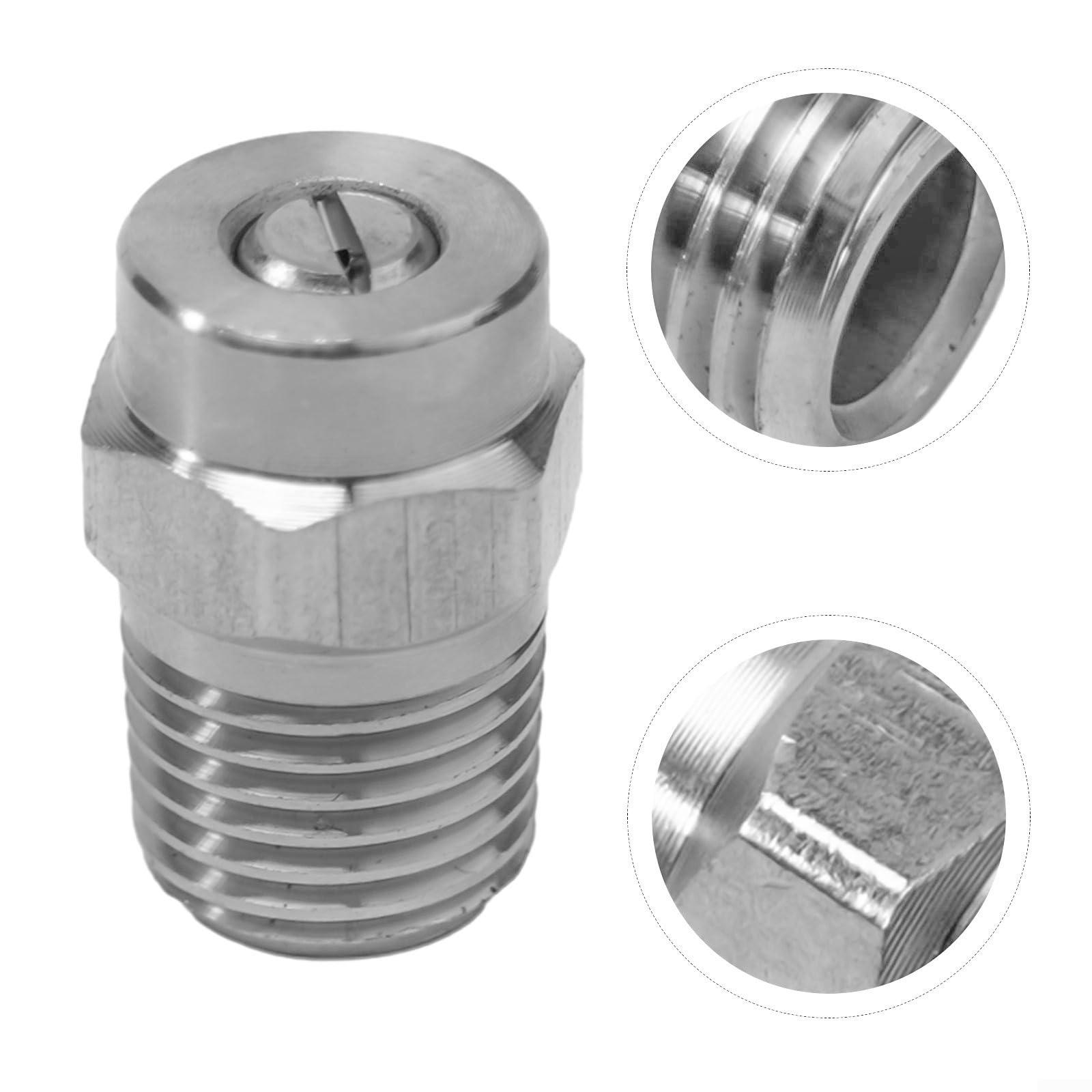 Buse Haute Pression 4 GPM 5000 PSI Acier Inoxydable - Pour Nettoyeur Professionnel, 4 Jets (0°, 25°, Savon), Poignée En J - 3