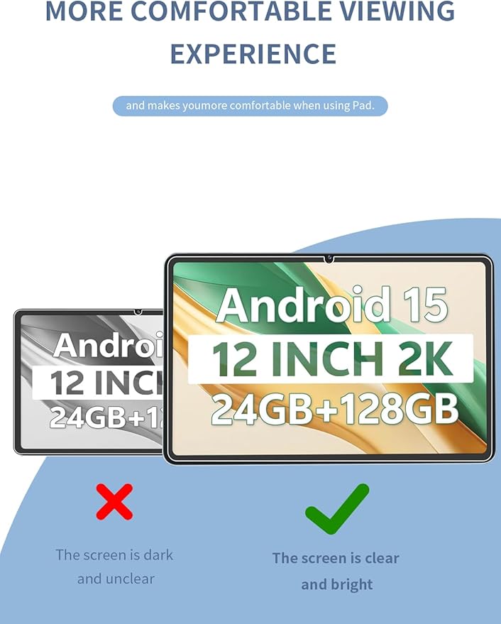 Protector de Pantalla de Vidrio Templado para SVITOO SVTT006 12 Pulgadas (2 Unidades) miniatura 4