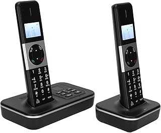 Handheld Phone, Expandable Cordless Phone with Answering System, Handy Phone Business Office Home Digital Cordless Recording Message Telephone (UK Plug)