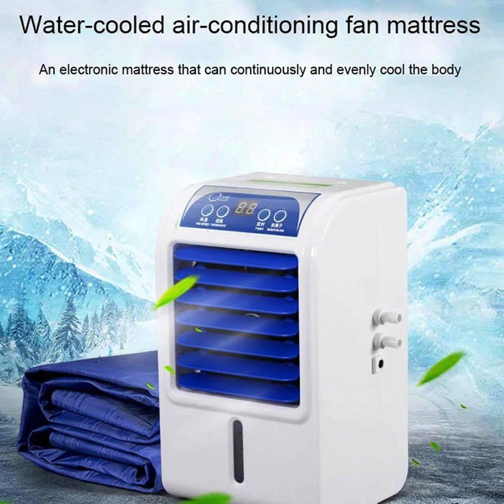 Wasserkühlendes Matratzenpad 1.7L, 160x70cm Elektrische Kühlmatte mit Wasserzirkulation, Ideal für Hitzeschläfer und Nachtschweiß – Weiß,Single Bed