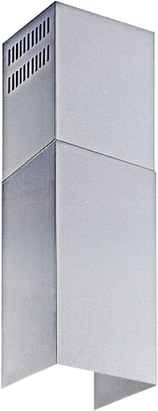 Winflo Stainless Steel Chimney Extension (up to 11ft. Ceiling) for Winflo Convertible Wall Mount Range Hood (upper and lower piece set)