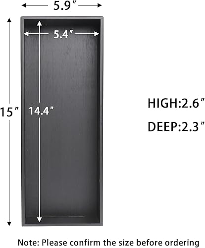 Miniatura 2 de Organizador de cajones de bambú, organizador de utensilios de cocina, bandeja de cubiertos, suministros de escritorio de oficina y accesorios, 15 x