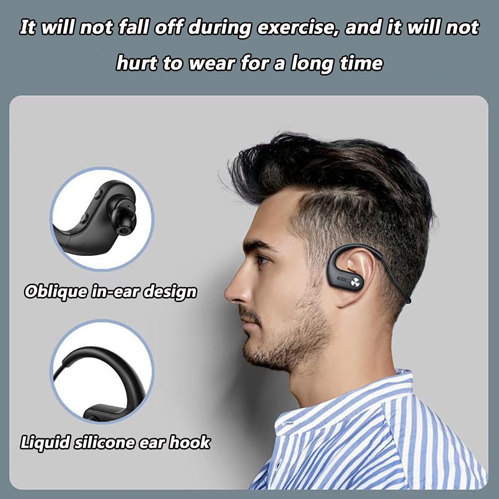 RSGK Odtwarzacz MP3, zestaw słuchawkowy do pływania, transmisja przewodnictwa kostnego, układ Bluetooth 5.0, wodoodporność IPX8, sport, bieganie, fitness, 32 G, zestaw słuchawkowy Bluetooth z pamięcią