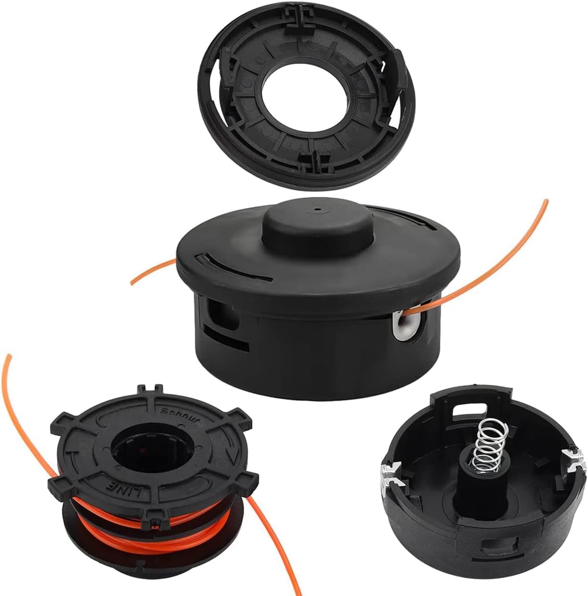 Cluparis Trimmer Head 10mm x 1.0 L Fit for Stihl FS56RC FS90R FS55 FS55R KM55 FS56 FS70 FS80 FS80R FS85 FS90 FS100RX FS120 FS130 FS200R Weed Eater String Trimmer Replace 4002 710 2191 4002 710 2108