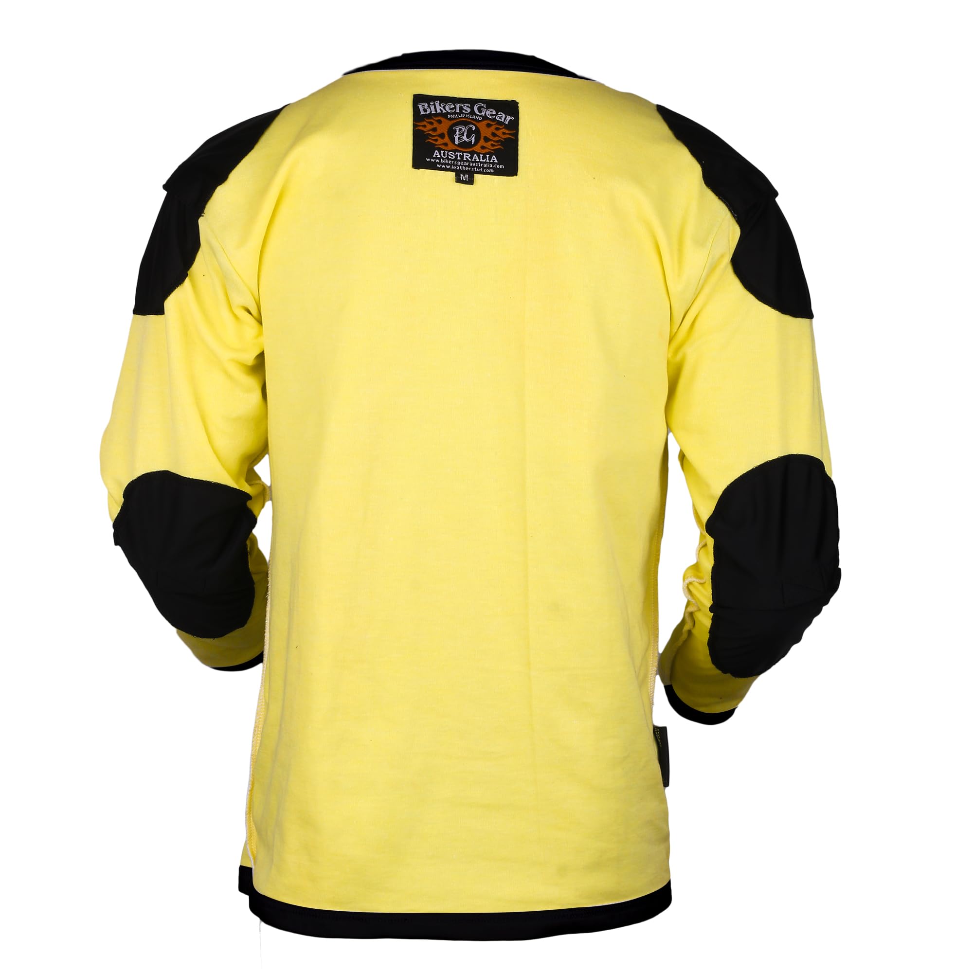 Bikers Gear - Camisa protectora para motocicleta Kevlar, camisa blindada pesada GSM Dupont™ Kevlar® aramida con armadura protectora para motocicleta