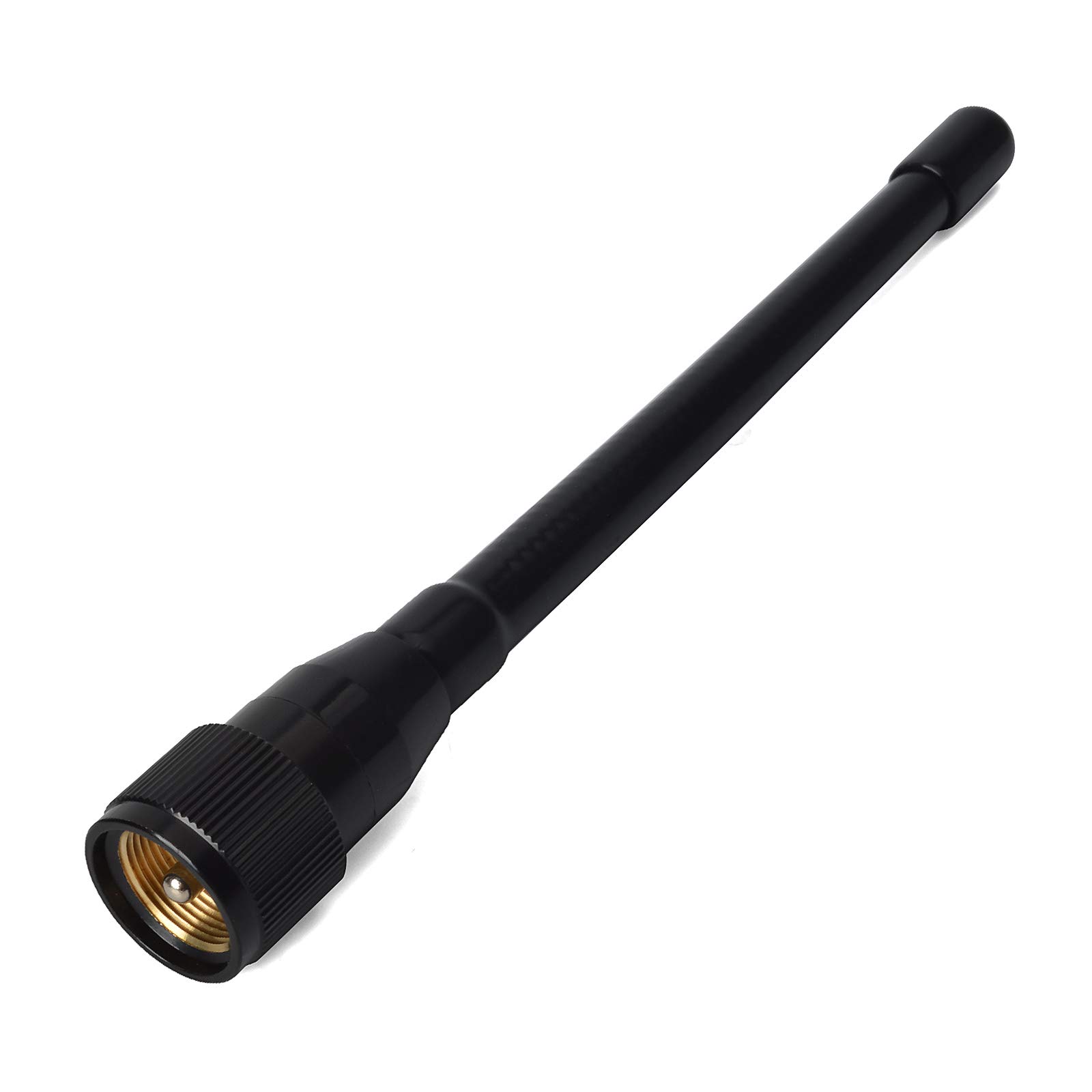 UAYESOK Antena marina VHF Base de goma 156-163Mhz Antena con cable RG-58 de 5 m Conector PL259 con soporte en L de acero inoxidable y pernos en U
