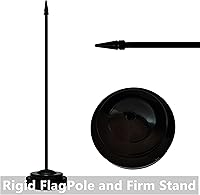 Vista 4 de Juego de banderas de escritorio de Colombia, paquete de 2 banderas de mesa colombianas, mini bandera de escritorio pequeña con poste negro sólido