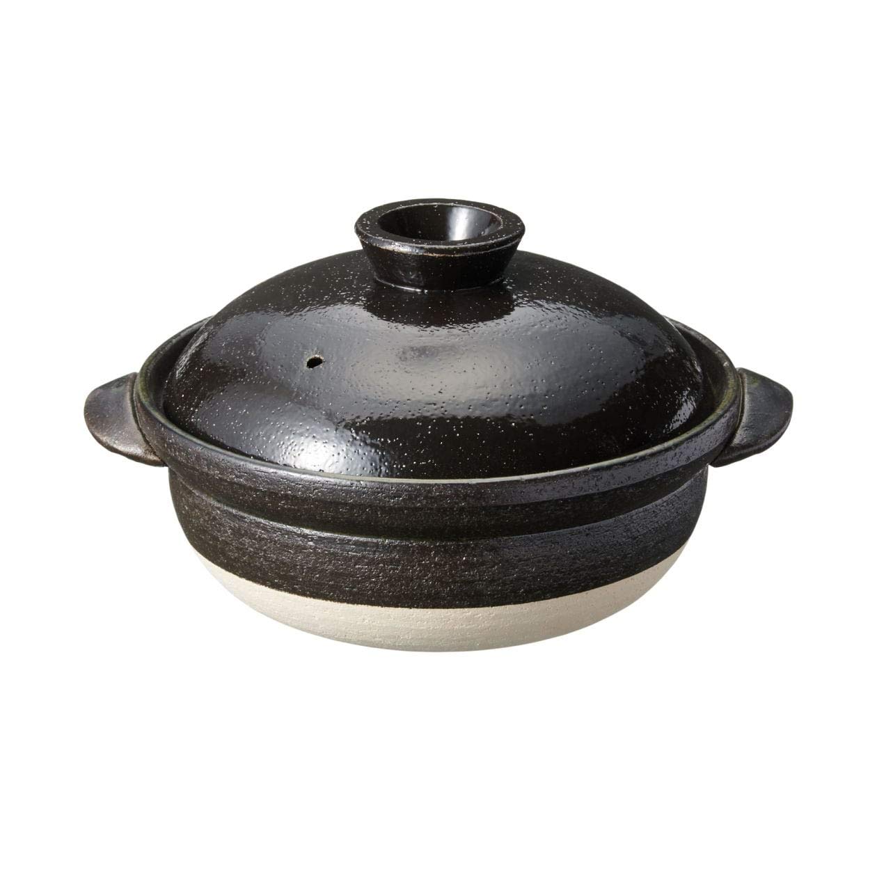 Amazon｜無印良品 土鍋 黒釉・2~3人用・約1600ml 82220056｜土鍋