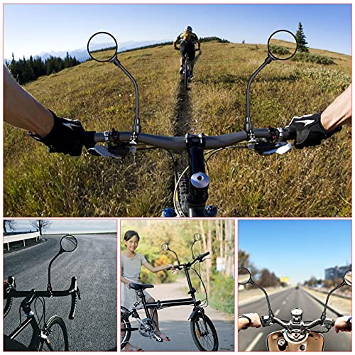 FOUVIN Specchietto Retrovisore per Bici, 2 Pezzi