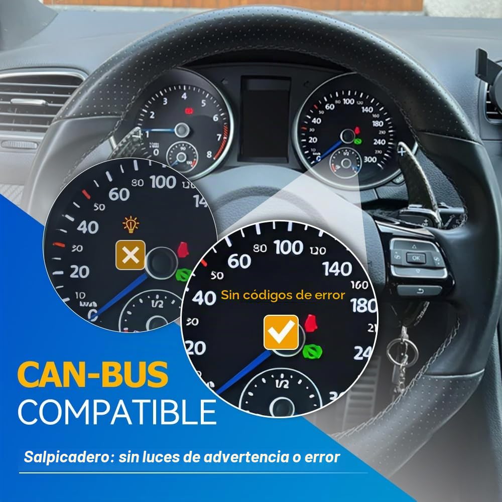 2 luces LED para matrícula compatibles con Mercedes Smart Fortwo 451 2007-2014 Smart Fortwo 450 1998-2007 luces LED para matrícula de coche