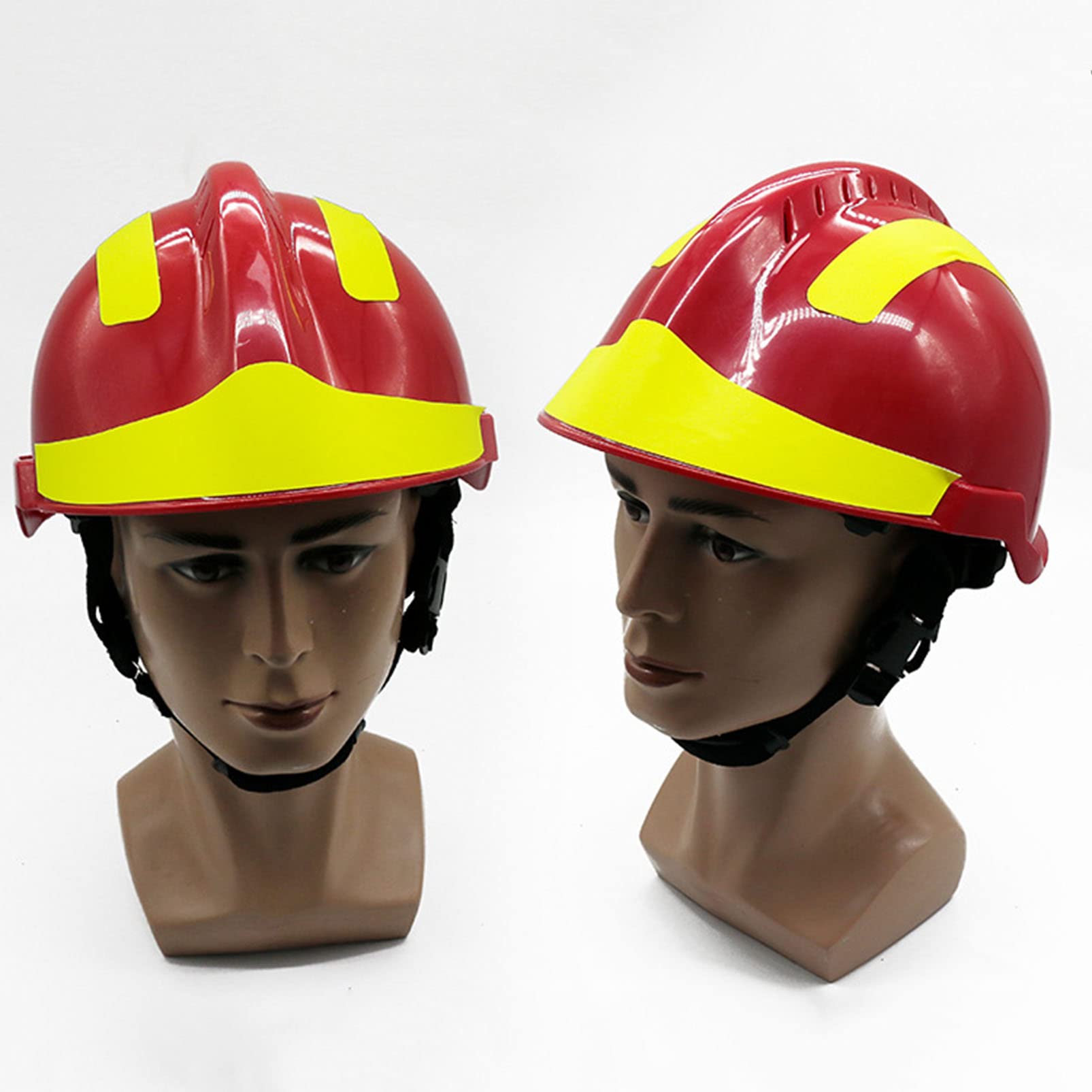 Cascos de Seguridad Casco de Trabajo Duro, Casco de protección de Rescate de Emergencia con Faro y Gafas, Casco de Bombero de Casco Duro para Hombres y Mujeres para Adultos