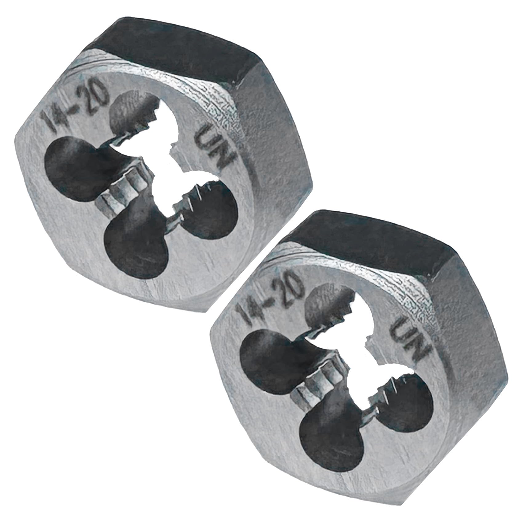 10-32 Hex Die 2 Pcs Right Hand Thread Repair Tool Alloy Steel Hexagonal Die for External Thread Cutting and Screw Thread Restoring in Metalworking and Machinery — Amazon image 3