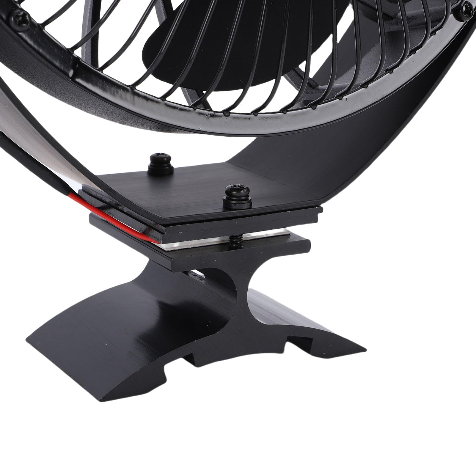 Aramox Ventilatore per Stufa a Legna Alimentato a Calore, Ventilatore per Camino, Regolabile, con Copertura Protettiva, Supporto a Parete Indipendente
