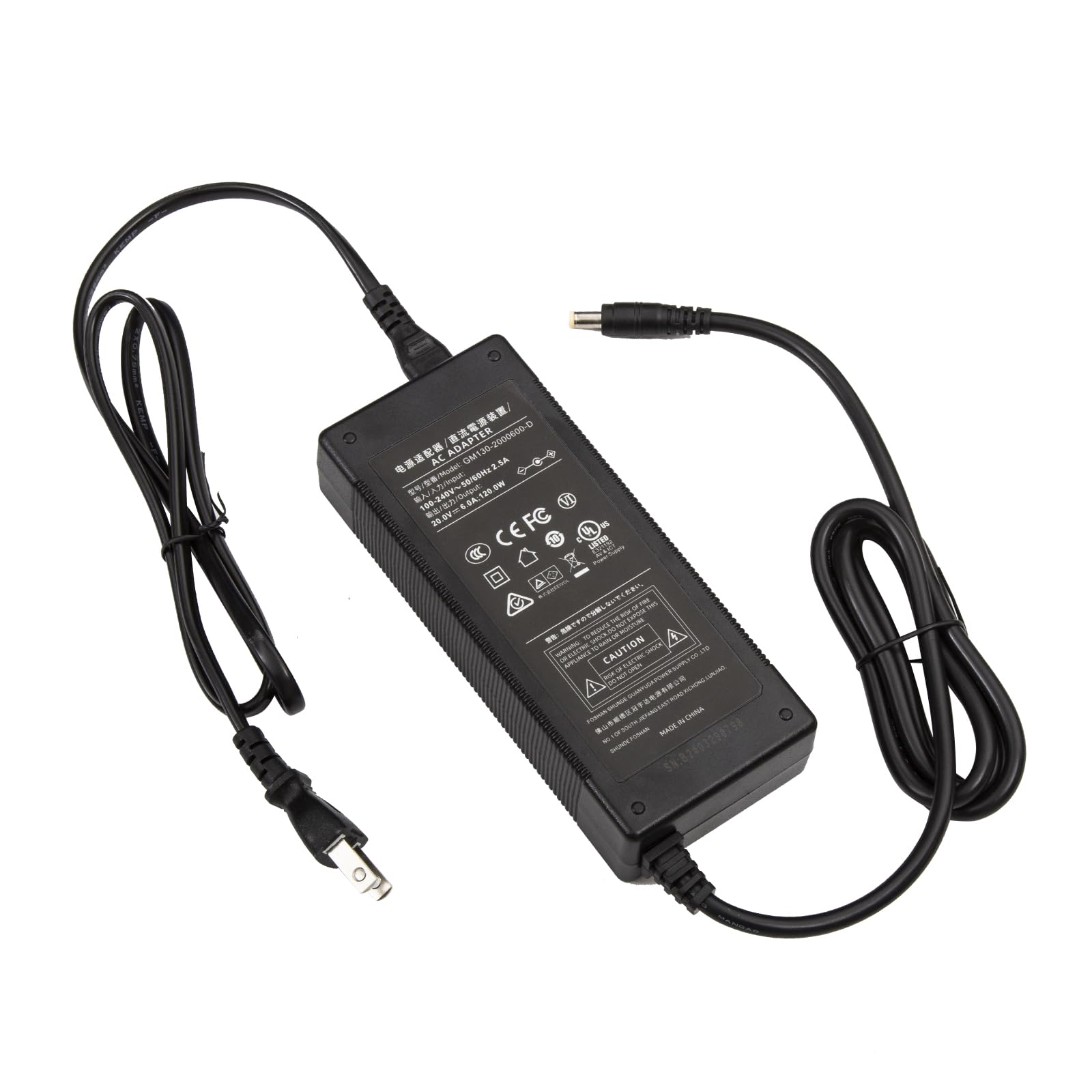 ポータブル充電アダプター電源 Amazon.co.jp: Evopow ポータブル電源 ACアダプター 20V 6A DC5525