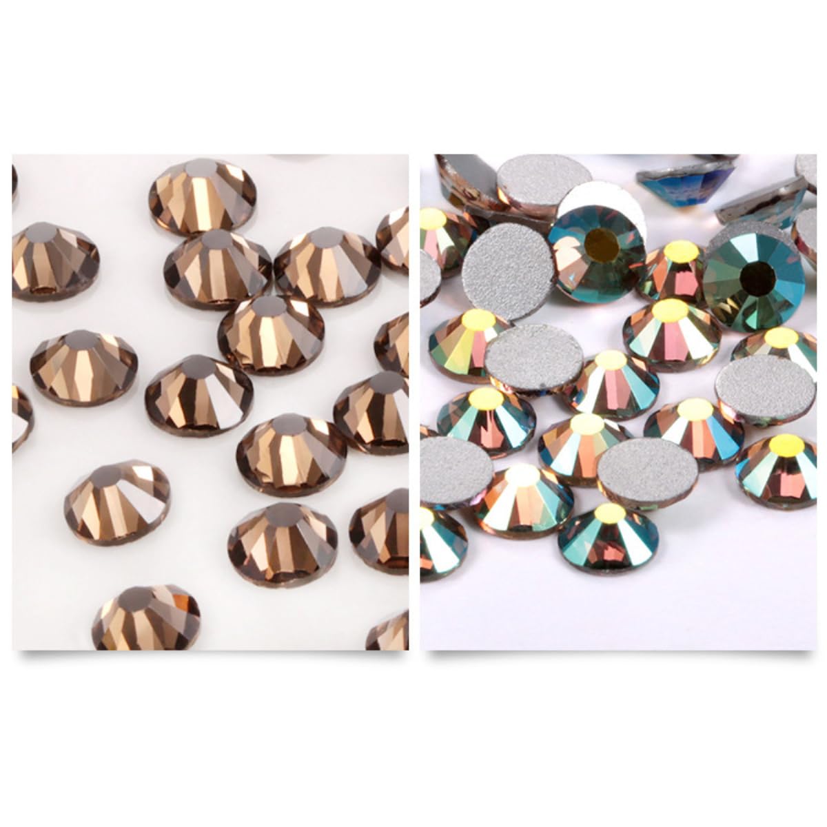 Lot De 440 Pierres à Paillettes Autocollantes - Strass Multicolores En étoile 6/8/10 Mm - Pour Visage, Corps Et DIY