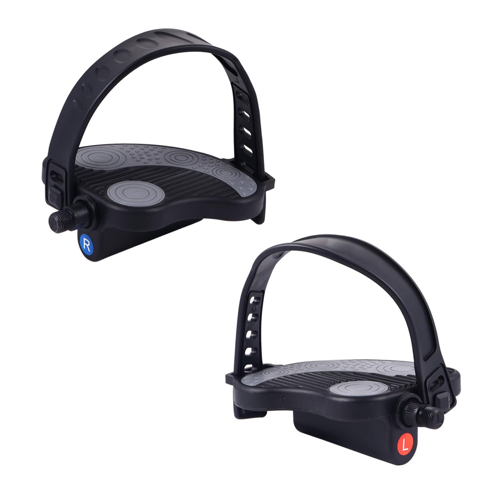 Pedales De Bicicleta Estática Antideslizantes con Correa Ajustable, Par De 2 Piezas, Plataforma Ergonómica, Compatibles con Bicicletas De Ejercicio, Uso para Fitness Casa