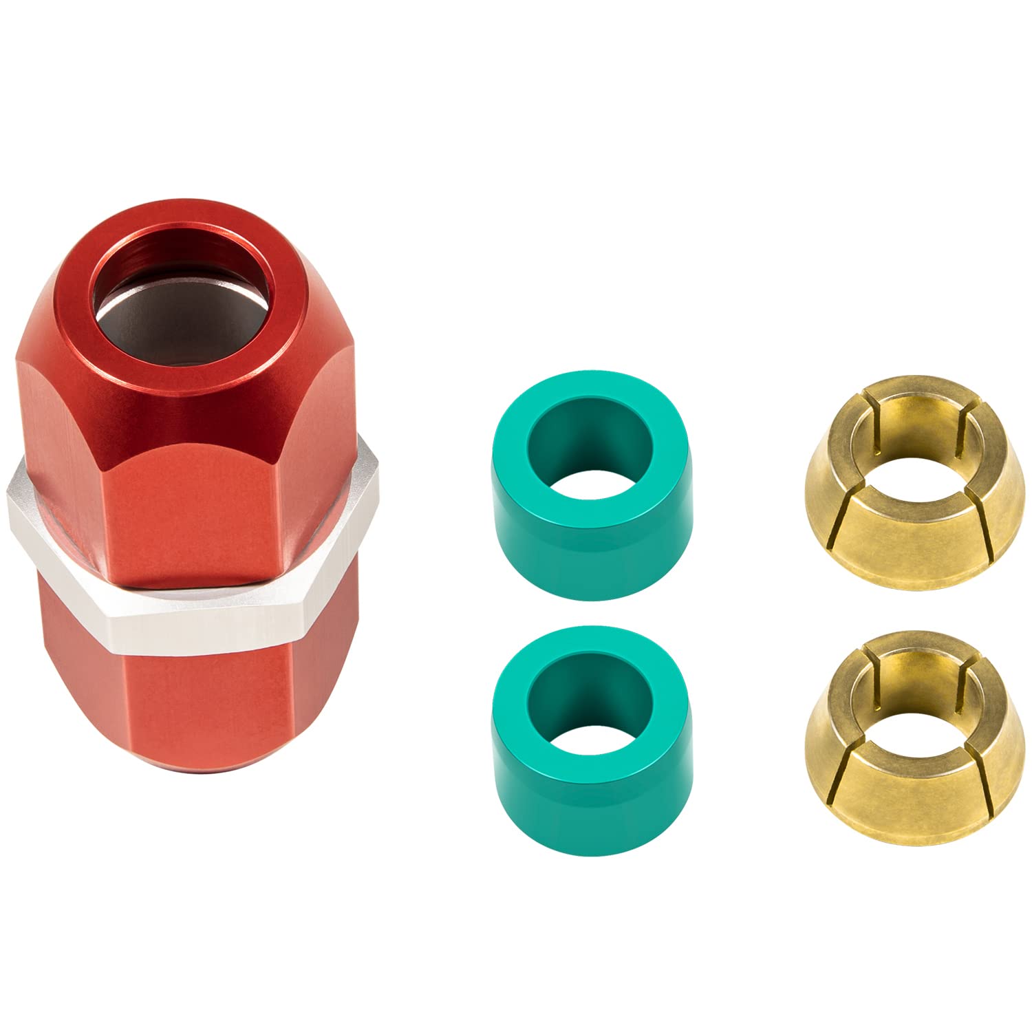 800-641 Conector de empalme de línea acoplador para líneas de aluminio de 3/8 pulgadas, conector de empalme de reparación de aire acondicionado A/C (para líneas de aluminio de 3/8 pulgadas)