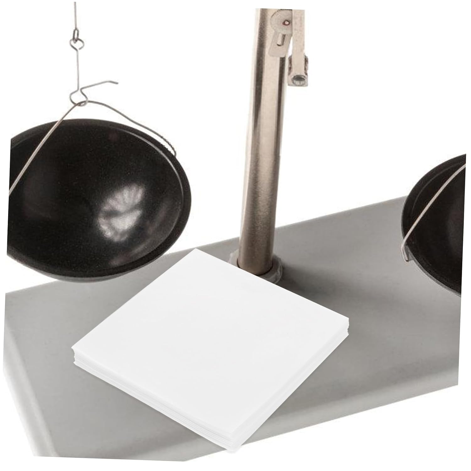 STOBAZA Lab Weighing Paper 500pcs Cellulose Sheets Non-Absorbent Glossy for Scale Balance
