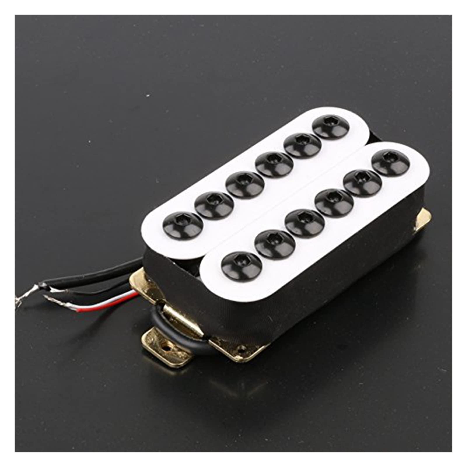 Pastilla Set Imán De Cerámica Guitarra Eléctrica Pickup Humbucker Pickup Set Puente Y Cuello Piezas Blancas