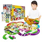 Paw Patrol Puzzle Set - 3 Pc Bundle with Paw Patrol Floor Puzzle, Paw Patrol Hidden Pictures Book, Stickers, More | Paw Patrol Floor Puzzle for Kids Ages 4-8