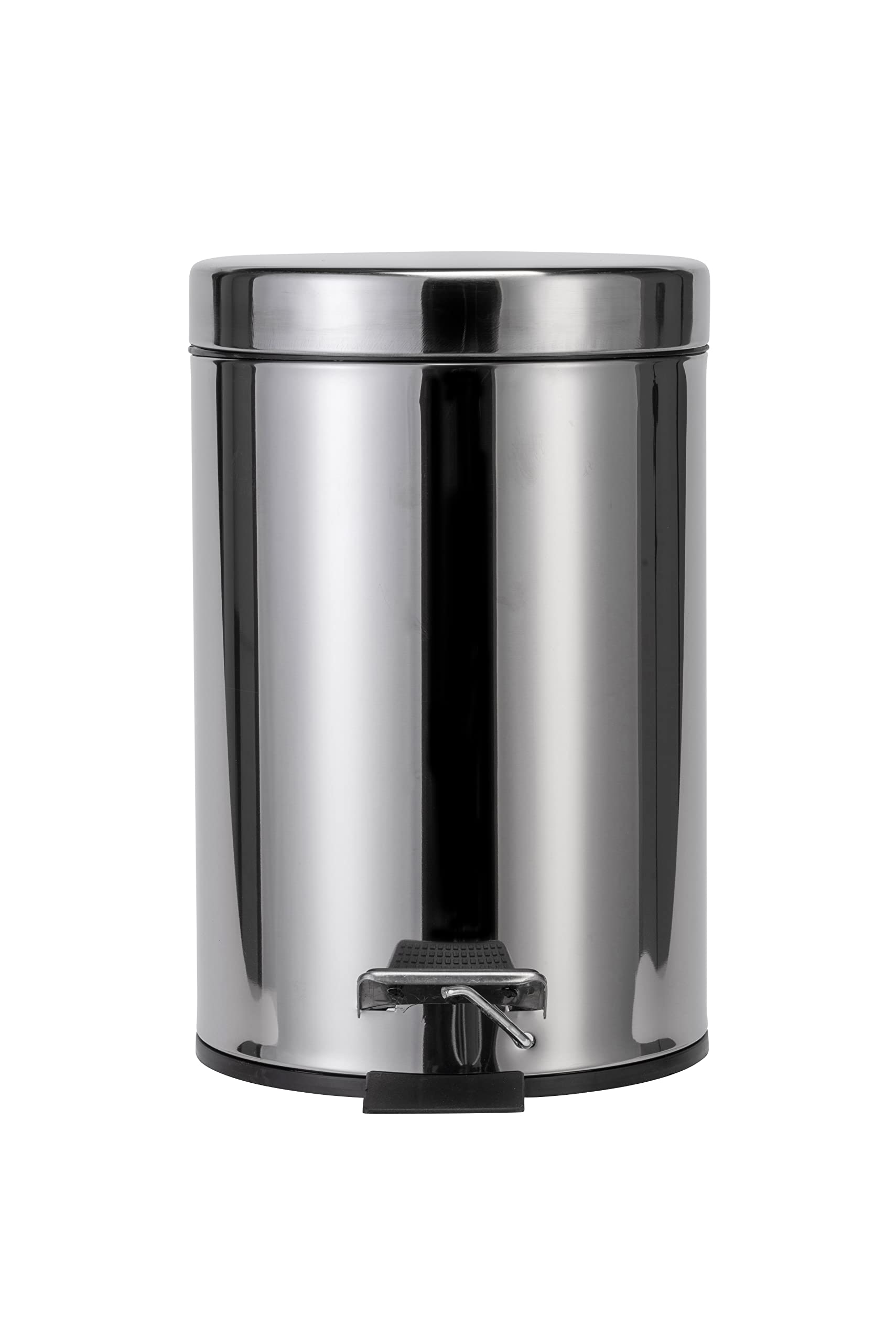 Croydex 3 Litre Britannia Pedal Bin, Polished Chrome, Three Litre