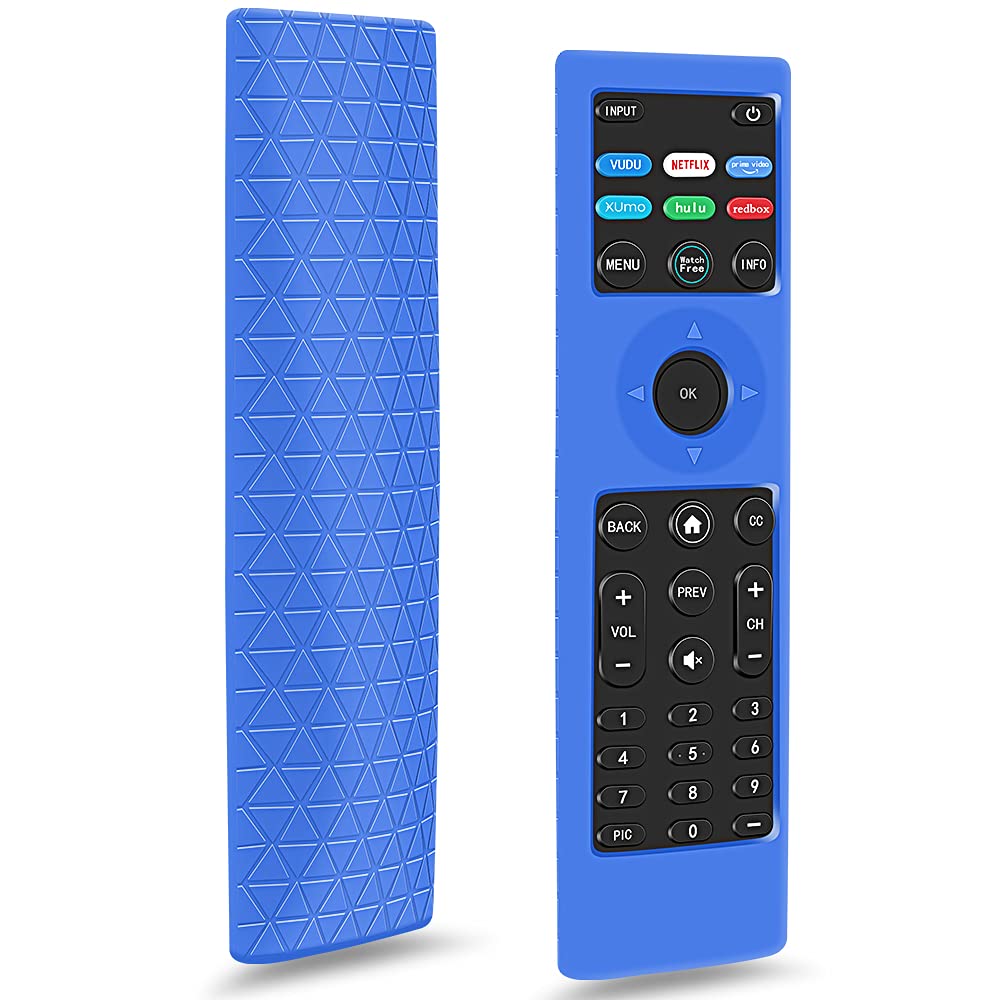Remote Case Cover Holder for Vizio XRT140 Universal Smart Remote Control,Silicone Protective Case Skin Sleeve for VIZIO LED LCD HD 4K UHD HDR Remote Battery Back Bumper Covers Proetctor -Blue