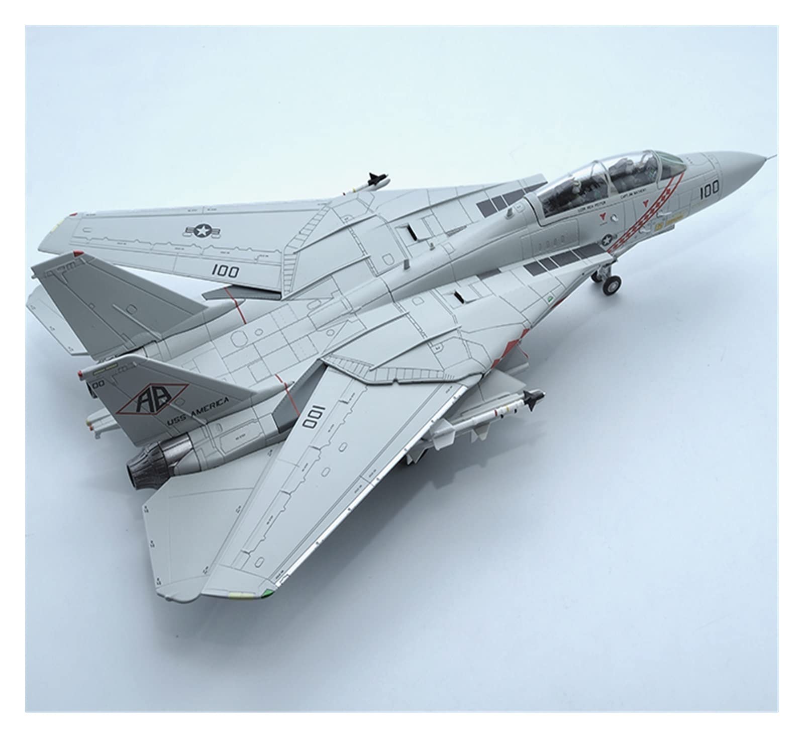Amazon.co.jp: F-14A F14 トムキャット戦闘機 VF-102 航空機モデル 1