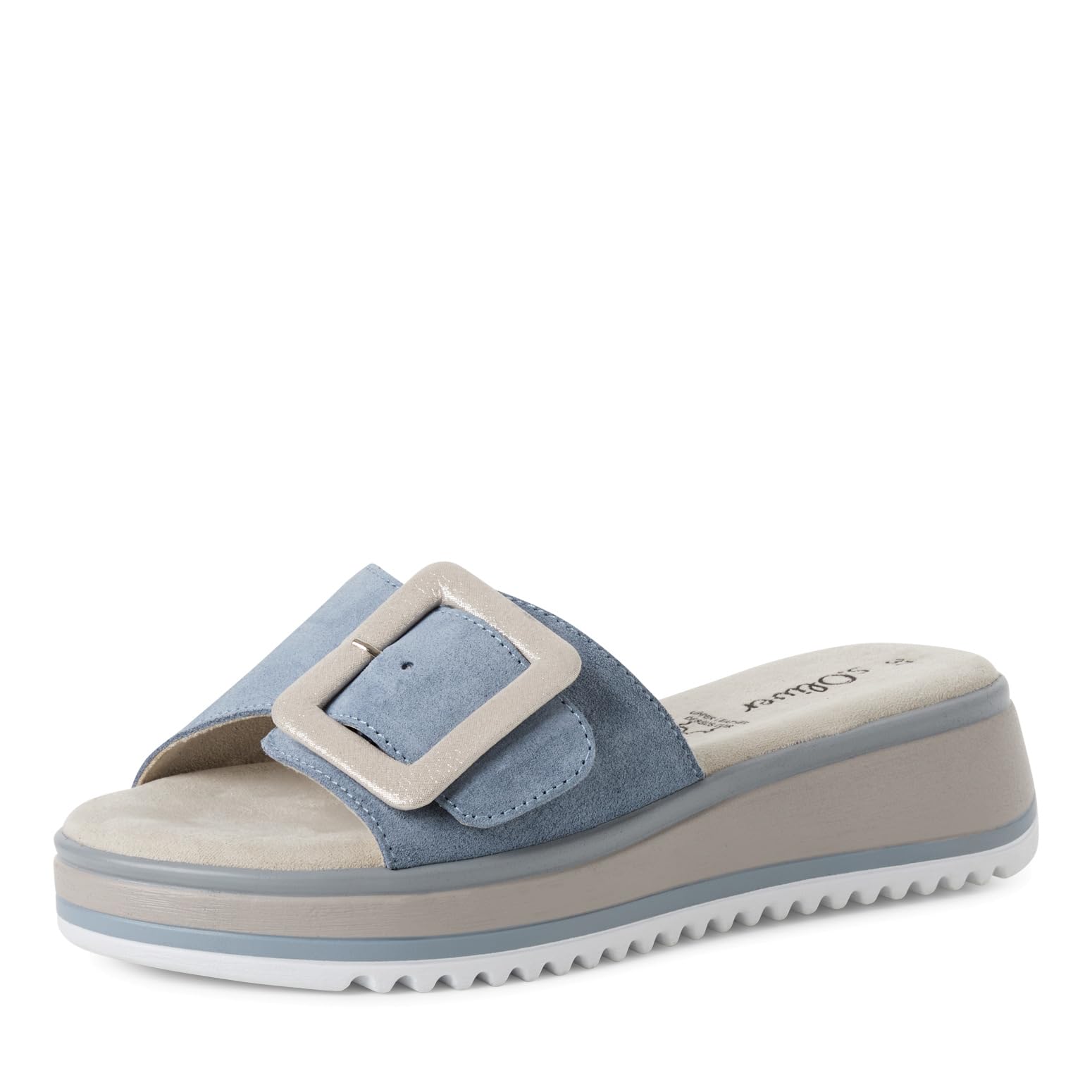 s.Oliver Women Damen 5-27203-44 Mule, Soft Blue, 6 UK