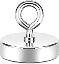 Neosmuk Fishing Magnet, 500LB + Heavy Duty CNC Machined Metal Base with High Power Magnet, 2.5" Large Magnet for Extractor