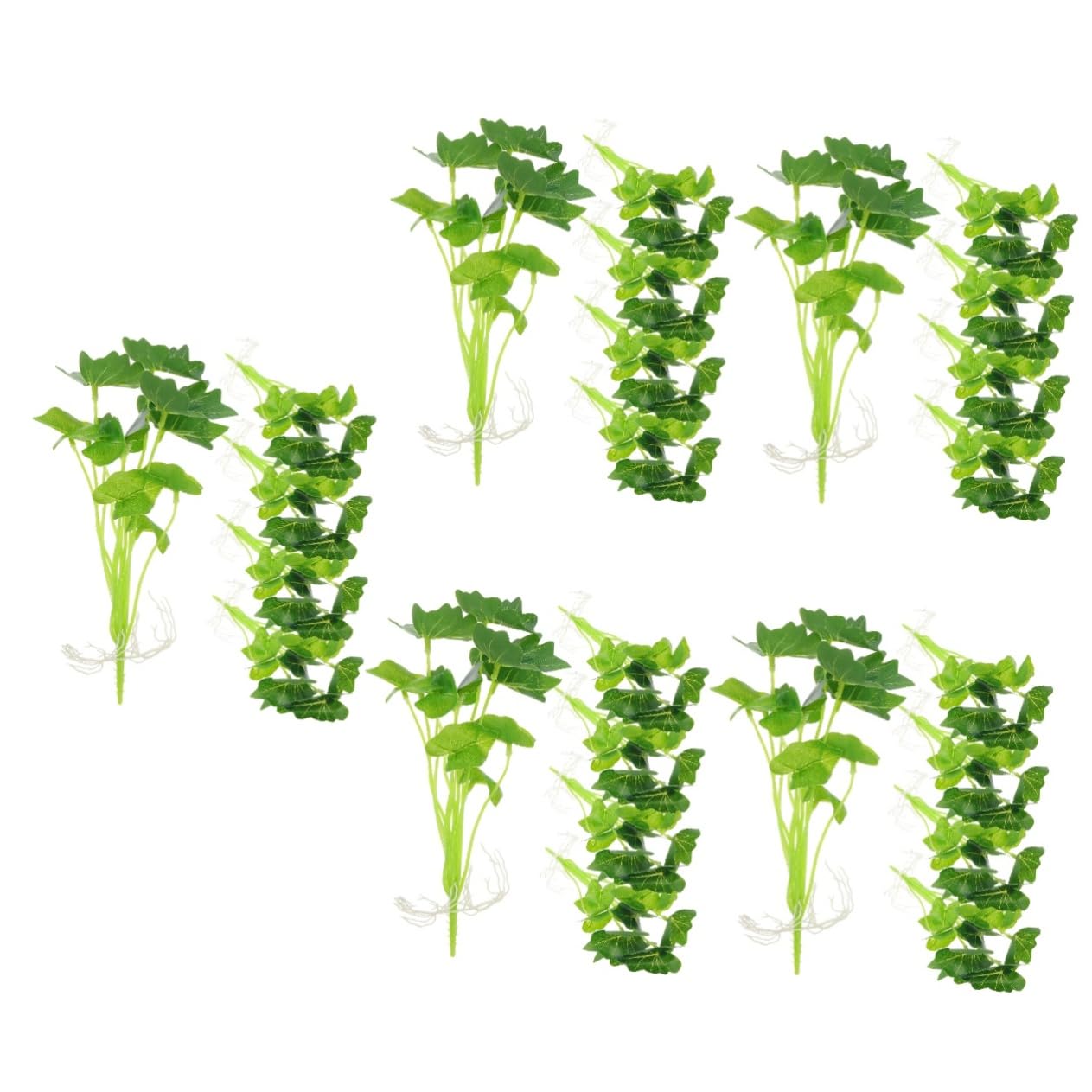 Didiseaon 5 Juegos De Plantas Artificiales para Acuario Decoración De Peceras Plantas Acuáticas En Miniatura 5 Unidades