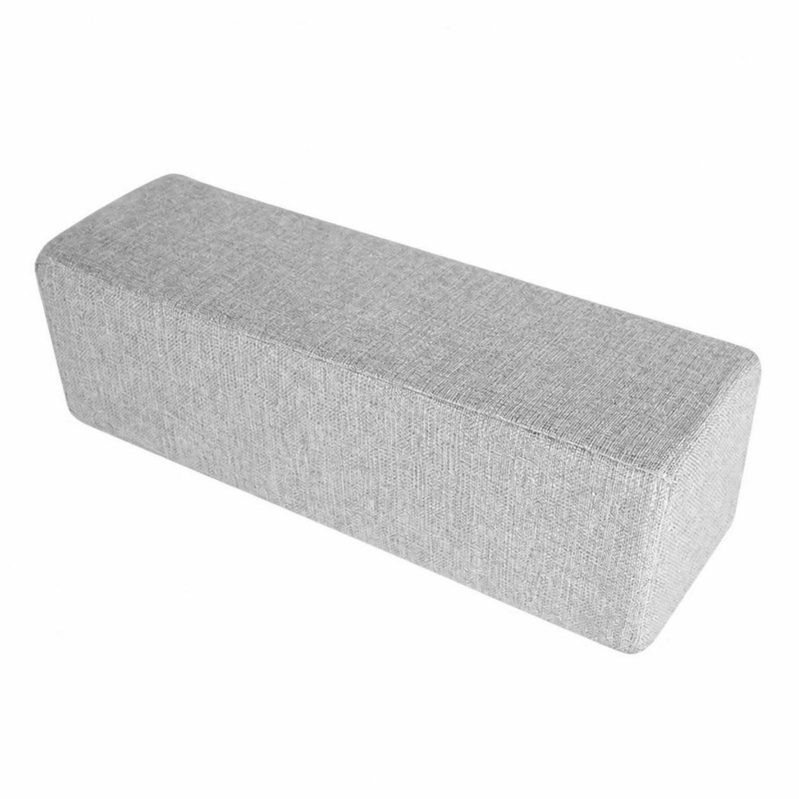 Cuscino Riempispazio per Divano Compatto | Imbottitura in Spugna di Supporto, Cuscino per Bracciolo, Cuciture Rifinite con Cura, Lettura, Grigio Chiaro, 60x15x15cm