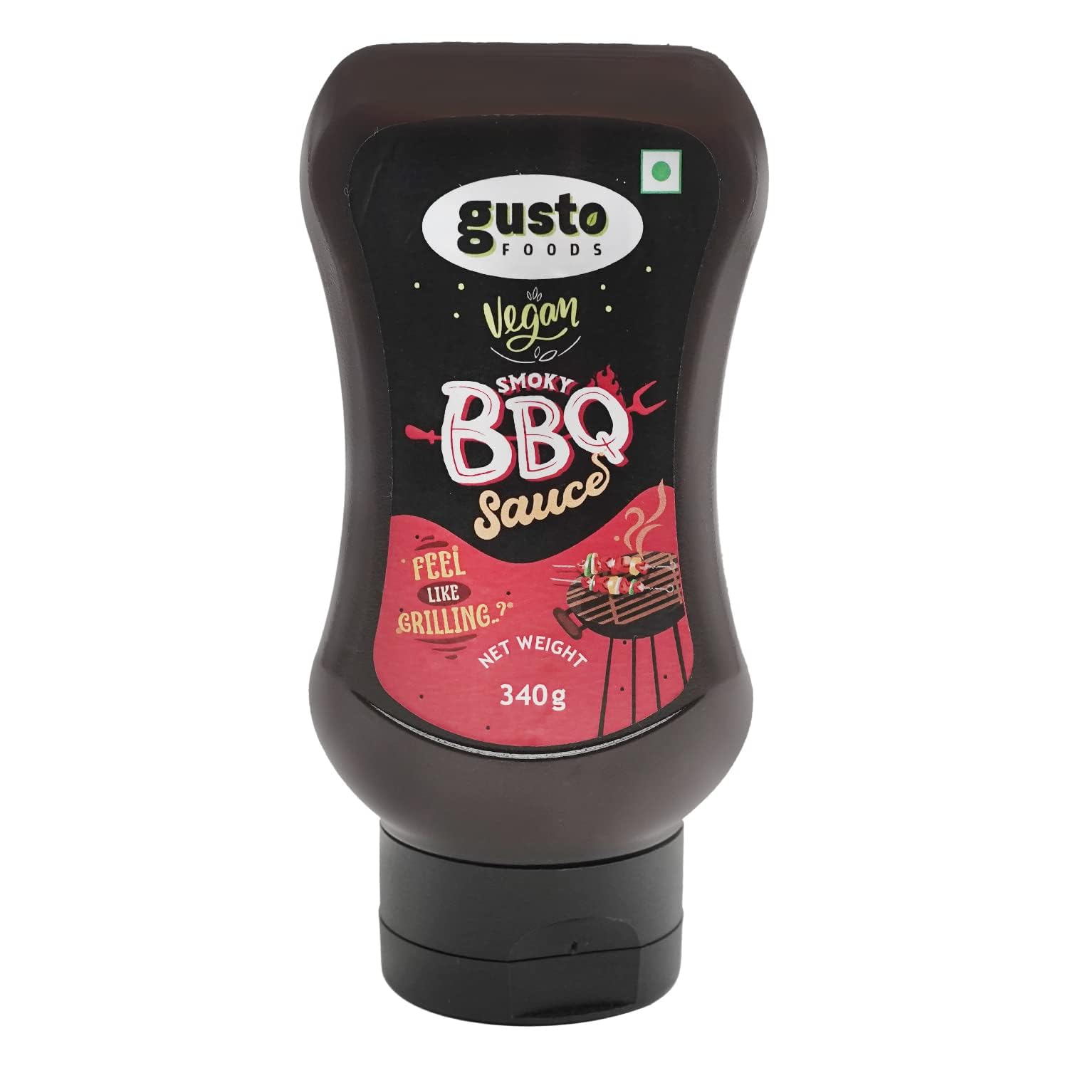Gusto Foods Spicy Smokey BBQ Sauce (340g) | Tangy Hot Barbeque Sauce | Grilled American Flavour BBQ Hot Sauce | Perfect on the Barbeque Grill | Made with Fresh Ingredients | Dip or Spread Ready To Use (B09KY9FCJS) Amazon Price History, Amazon Price Tracker