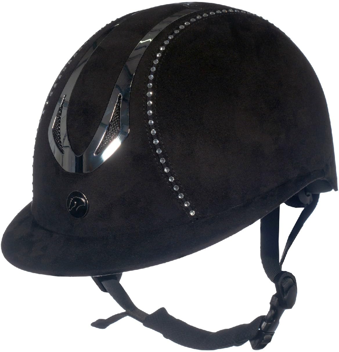 HKM Illusion Diamond Casco de Montar Negro M