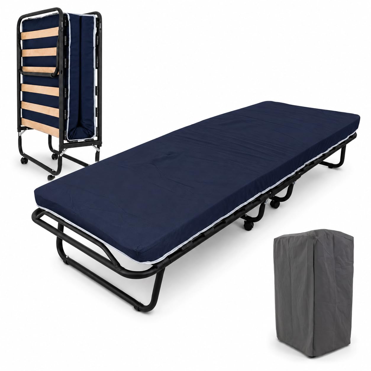 MUEBLIX.COM Cama Plegable RETI/GRITI (Azul)
