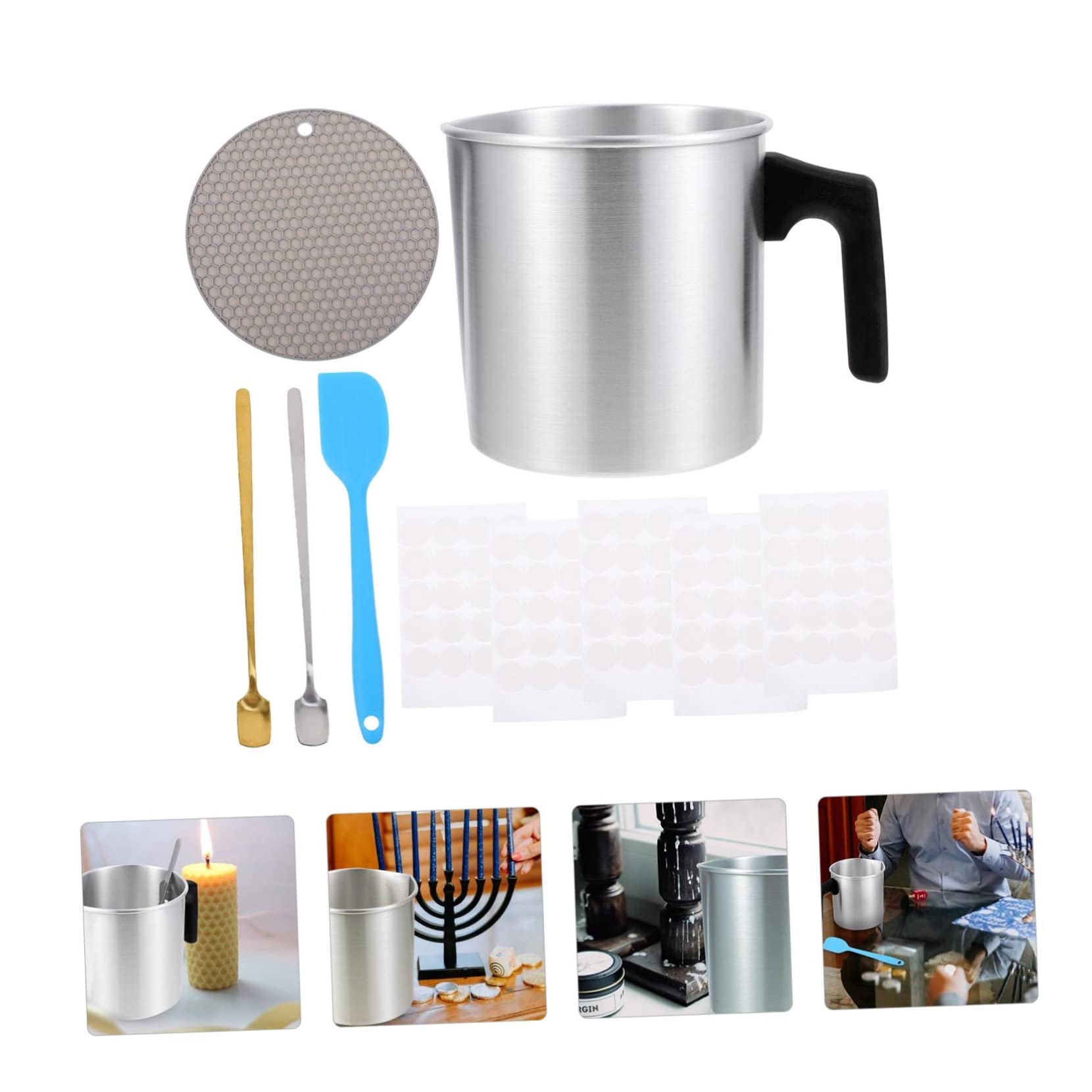 KONTONTY Pack Para Hacer Velas Perfumadas Inoxidable Kit De Velas Para Fabricar