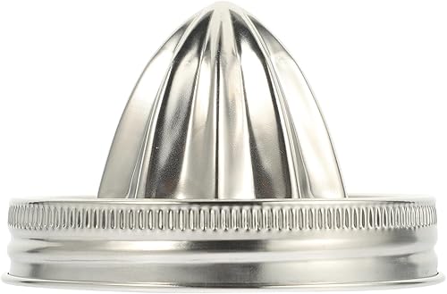 Cabilock Tapa de exprimidor de cítricos de acero inoxidable, tapa para tarros de masón, exprimidor manual, exprimidor de naranja, exprimidor de jugo