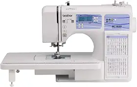 Brother HC1850 Máquina de costura e acolchoamento, 185 pontos embutidos, visor LCD, 8 pés incluídos