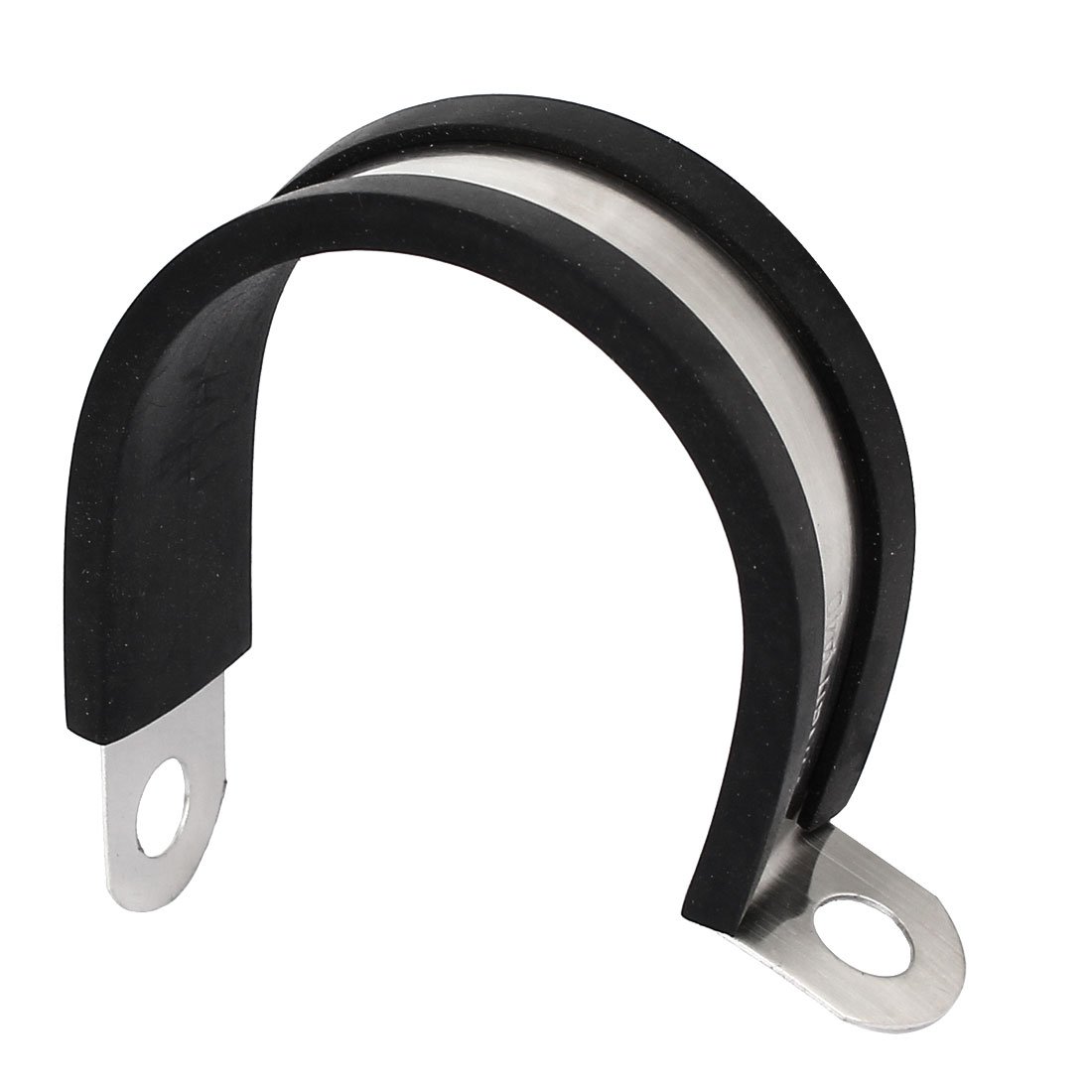 Aexit 40mm Dia Clamps EPDM Rubber Lined P Clips Water Pipe Tube Hose Clamps Strap Clamps Holder 2pcs